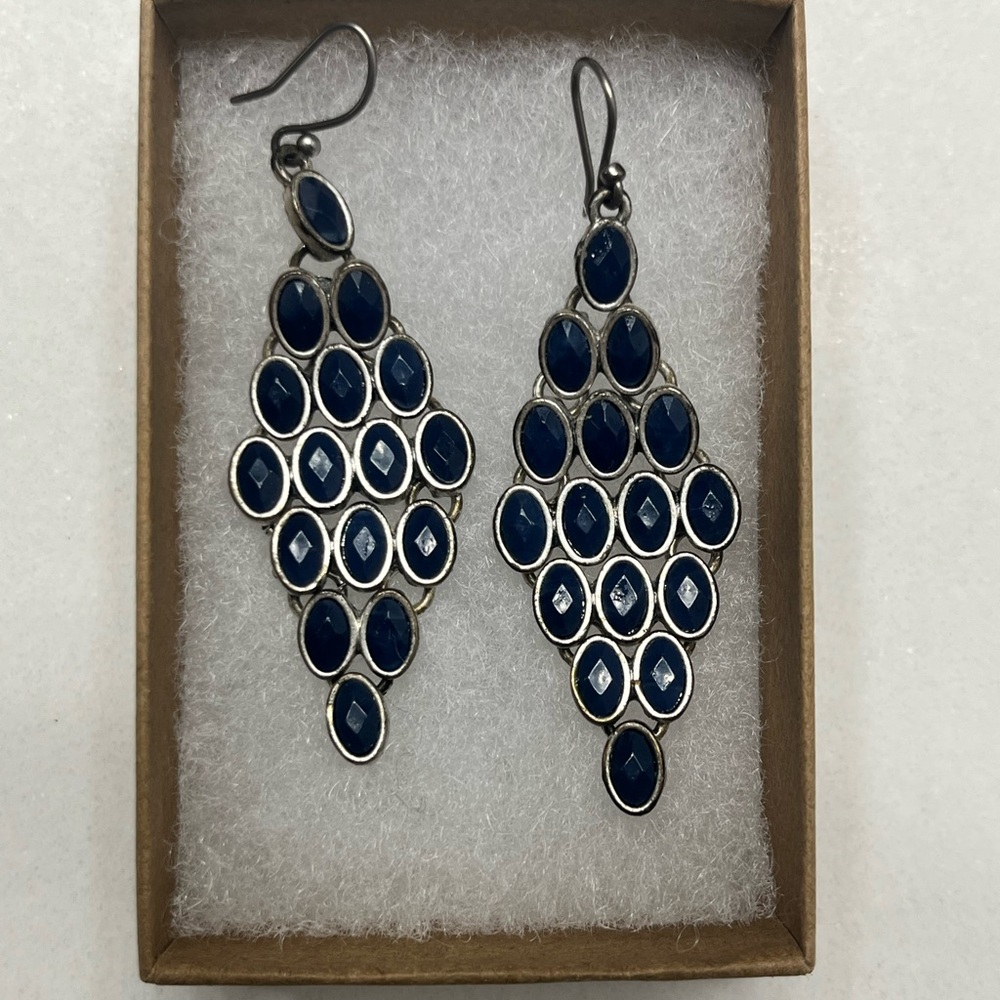 Lucky Brand Earrings- Navy